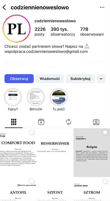 Codziennienoweslowo - Blog Skumani